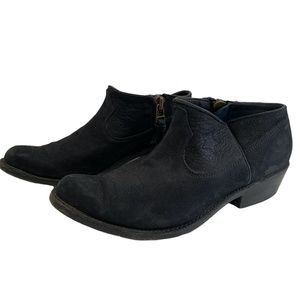 Anne Bing Lou Black Suede Leather Ankle Boots Size EUR 39 (US 9)